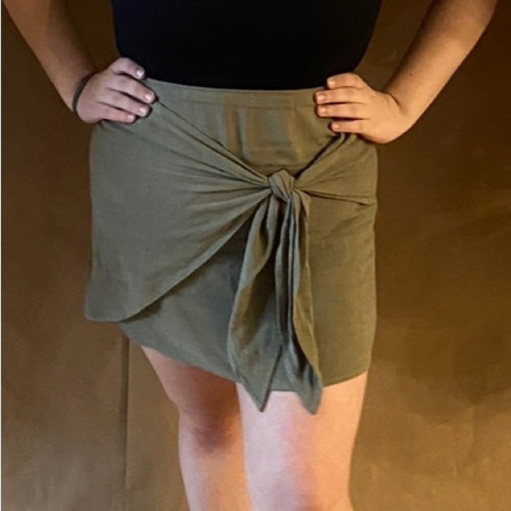 Green Mini Skirt